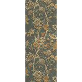 G P & J BAKER - HYDRANGEA BIRD- CHARCOAL/SIENNA - Wallcovering by the Roll