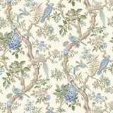 G P & J BAKER - ELTHAM- BLUE - Wallcovering by the Roll