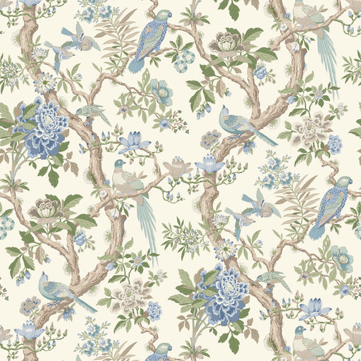 G P & J BAKER - ELTHAM- BLUE - Wallcovering by the Roll BLUE