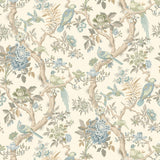 G P & J BAKER - ELTHAM- AQUA - Wallcovering by the Roll