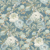 G P & J BAKER - SUMMER PEONY- DENIM - Wallcovering by the Roll