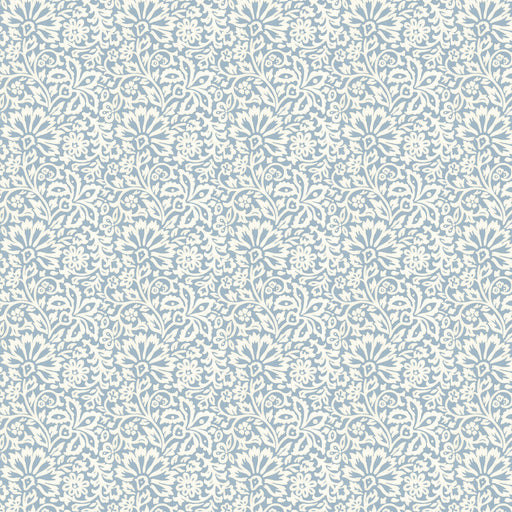 G P & J BAKER - FLORA- BLUE - Wallcovering by the Roll BLUE