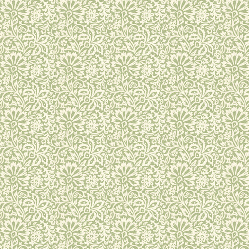 G P & J BAKER - FLORA- GREEN - Wallcovering by the Roll GREEN