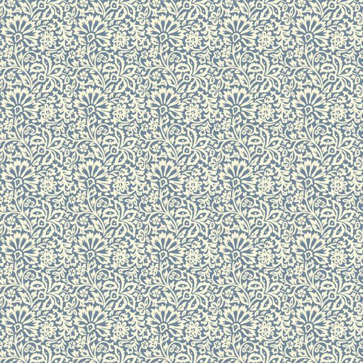 G P & J BAKER - FLORA- INDIGO - Wallcovering by the Roll INDIGO