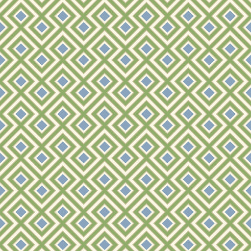 G P & J BAKER - LA FIORENTINA SMALL- EMERALD/BLUE - Wallcovering by the Roll EMERALD/BLUE
