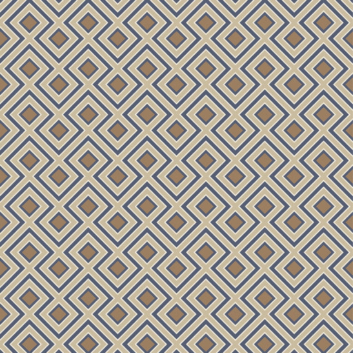 G P & J BAKER - LA FIORENTINA SMALL- INDIGO - Wallcovering by the Roll INDIGO