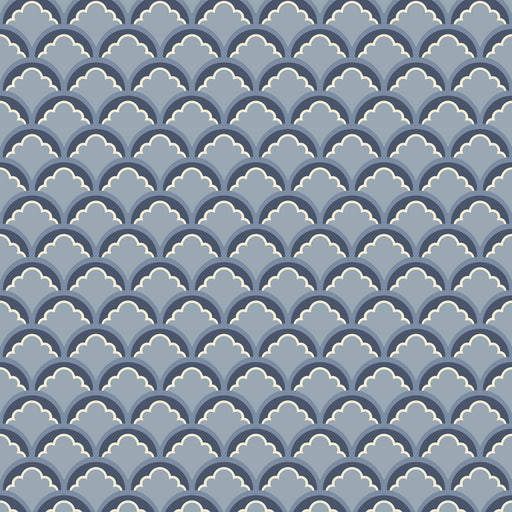 G P & J BAKER - MOUNT TEMPLE SMALL- BLUE - Wallcovering by the Roll BLUE