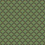 G P & J BAKER - MOUNT TEMPLE SMALL- EMERALD - Wallcovering by the Roll
