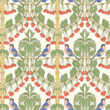 G P & J BAKER - BIRDS & CHERRIES- MULTI - Wallcovering by the Roll