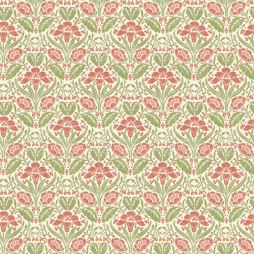 G P & J BAKER - IRIS MEADOW- PINK/GREEN - Wallcovering by the Roll PINK/GREEN