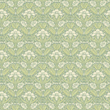 G P & J BAKER - IRIS MEADOW- AQUA/GREEN - Wallcovering by the Roll
