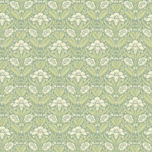 G P & J BAKER - IRIS MEADOW- AQUA/GREEN - Wallcovering by the Roll AQUA/GREEN