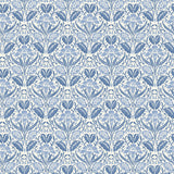 G P & J BAKER - IRIS MEADOW- BLUE - Wallcovering by the Roll