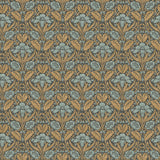 G P & J BAKER - IRIS MEADOW- AQUA/OCHRE - Wallcovering by the Roll
