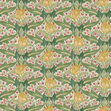 G P & J BAKER - TULIP & JASMINE- RED/GREEN - Wallcovering by the Roll