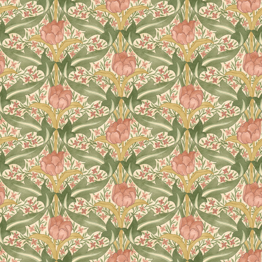 G P & J BAKER - TULIP & JASMINE- BLUSH - Wallcovering by the Roll BLUSH