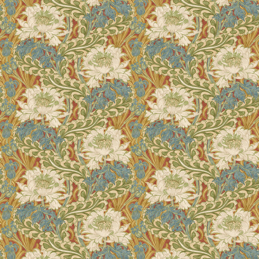 G P & J BAKER - BRANTWOOD- RED/GREEN - Wallcovering by the Roll RED/GREEN
