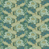 G P & J BAKER - BRANTWOOD- INDIGO/TEAL - Wallcovering by the Roll