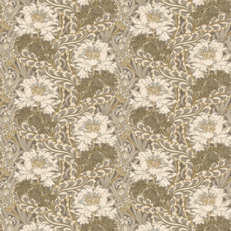 G P & J BAKER - BRANTWOOD- WOODSMOKE - Wallcovering by the Roll WOODSMOKE