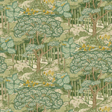 G P & J BAKER - RUSKIN- GREEN - Wallcovering by the Roll