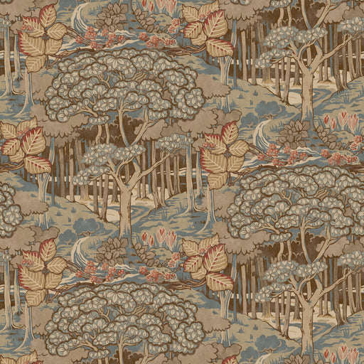 G P & J BAKER - RUSKIN- TEAL - Wallcovering by the Roll TEAL