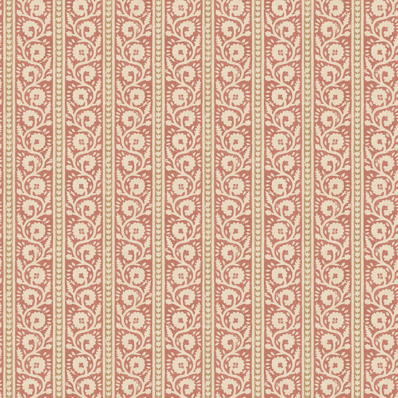 G P & J BAKER - BIBURY- RED/SAND - Wallcovering by the Roll RED/SAND