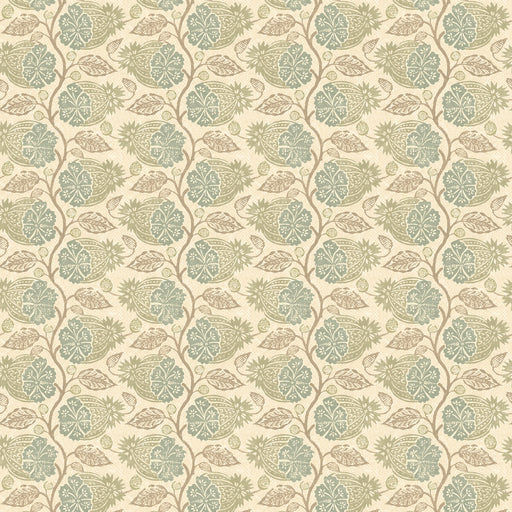 G P & J BAKER - CALCOT- AQUA - Wallcovering by the Roll AQUA