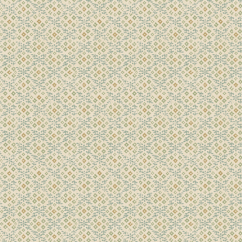 G P & J BAKER - GRANTLY- AQUA - Wallcovering by the Roll AQUA