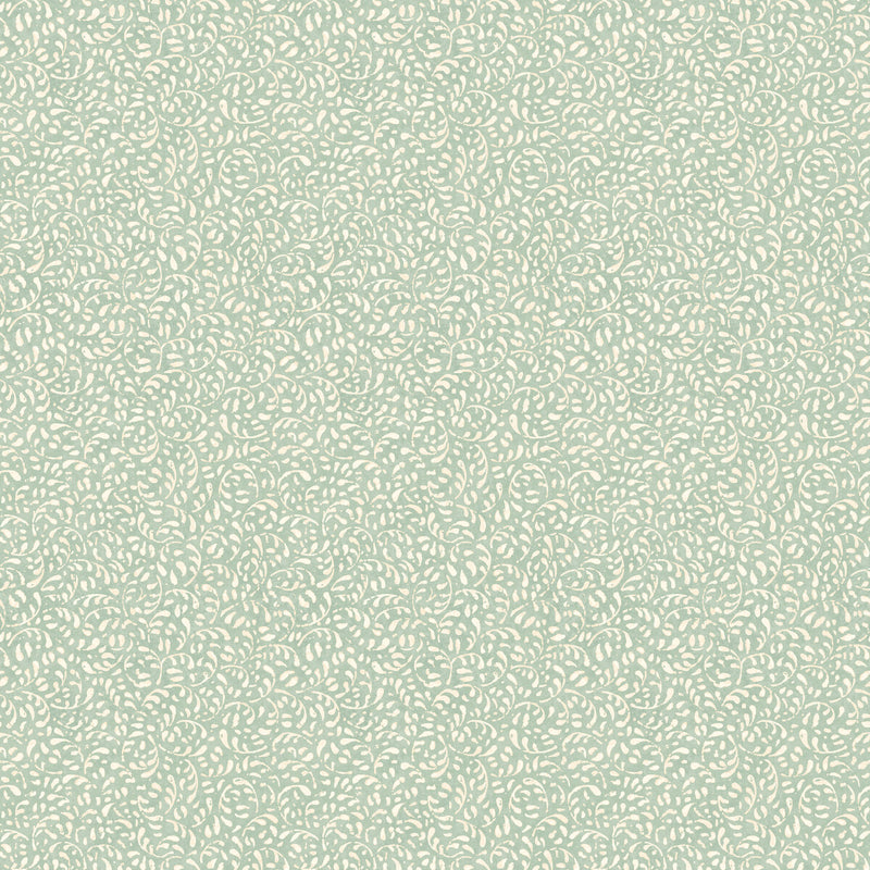 G P & J BAKER - TANSY- AQUA - Wallcovering by the Roll AQUA