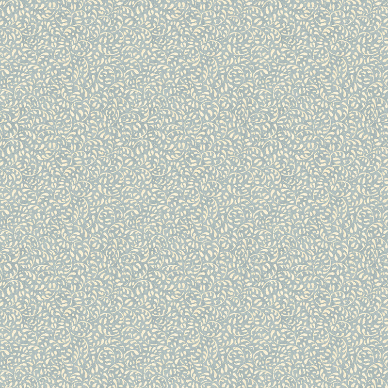 G P & J BAKER - TANSY- BLUE - Wallcovering by the Roll BLUE