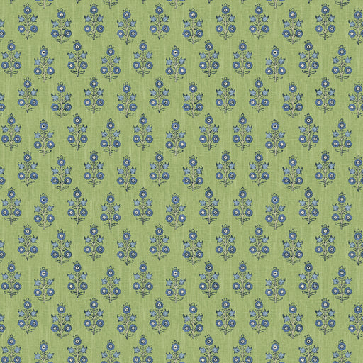 G P & J BAKER - POPPY SPRIG- GREEN/BLUE - Wallcovering by the Roll GREEN/BLUE