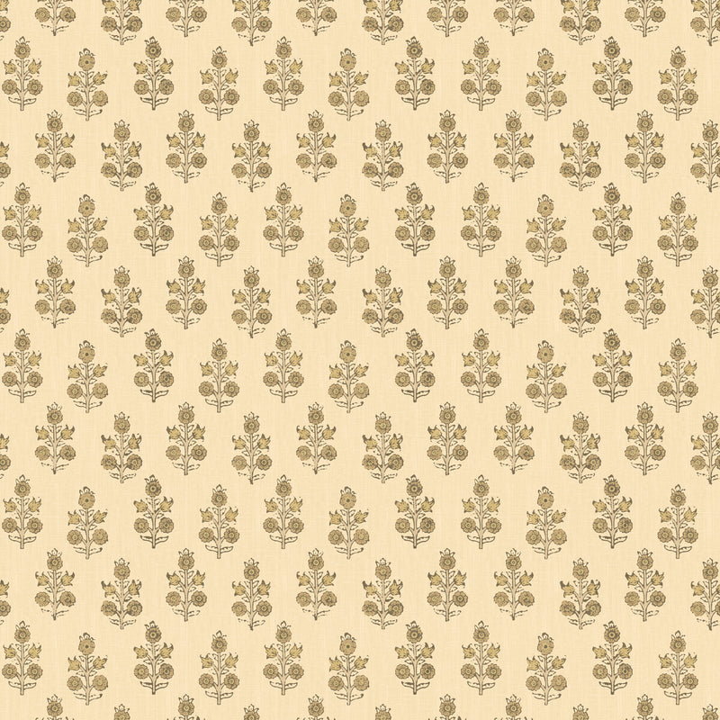 G P & J BAKER - POPPY SPRIG- PARCHMENT - Wallcovering by the Roll PARCHMENT