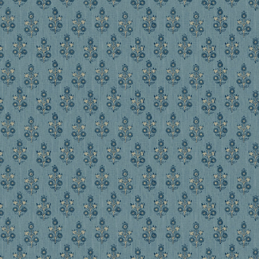 G P & J BAKER - POPPY SPRIG- BLUE - Wallcovering by the Roll BLUE