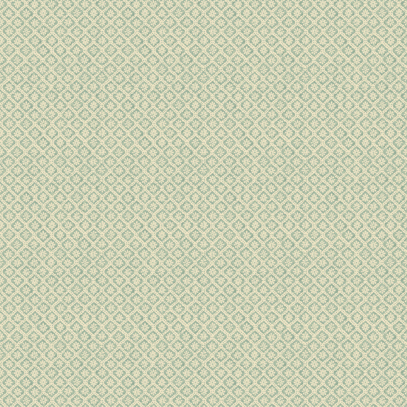 G P & J BAKER - INDUS FLOWER- AQUA - Wallcovering by the Roll AQUA