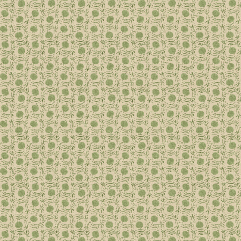 G P & J BAKER - SEED POD- GREEN - Wallcovering by the Roll GREEN