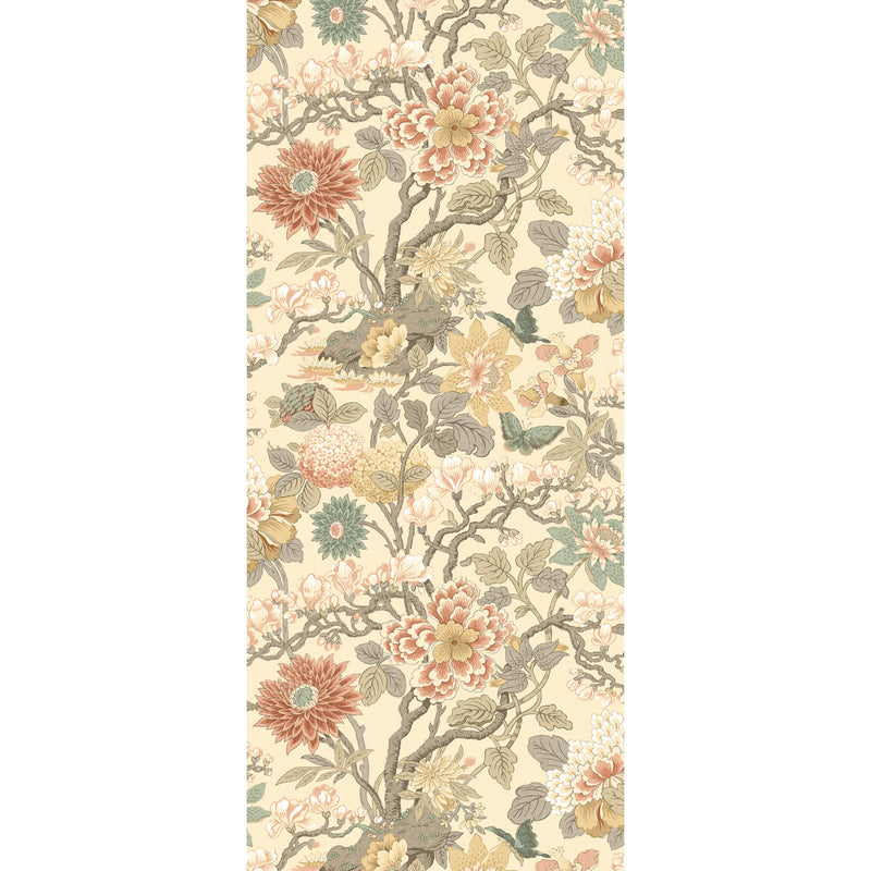 G P & J BAKER - LITTLE MAGNOLIA- POWDER - Wallcovering by the Roll POWDER