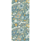 G P & J BAKER - LITTLE MAGNOLIA- DENIM/OCHRE - Wallcovering by the Roll