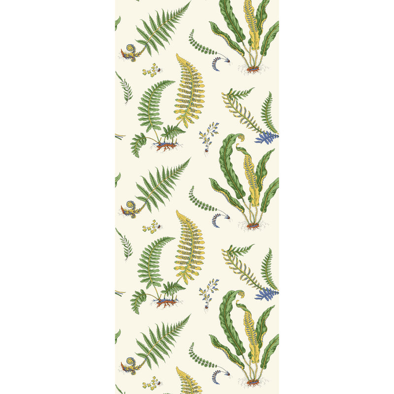 G P & J BAKER - FERNS- EMERALD - Wallcovering by the Roll EMERALD
