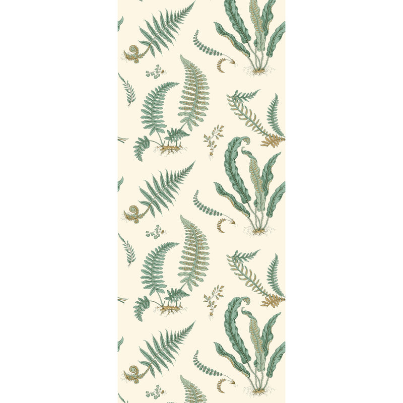 G P & J BAKER - FERNS- VERDIGRIS - Wallcovering by the Roll VERDIGRIS