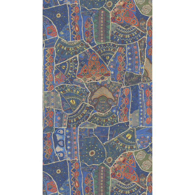 G P & J BAKER - FRONT ROW- JEWEL BLUE - Wallcovering by the Roll JEWEL BLUE