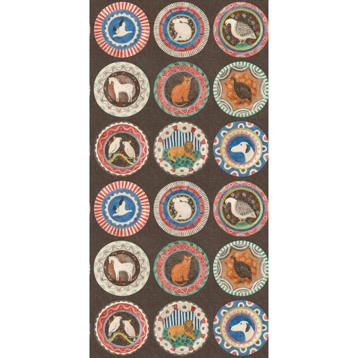 G P & J BAKER - ROBINA'S DINNER PARTY- COCOA - Wallcovering by the Roll COCOA
