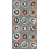 G P & J BAKER - ROBINA'S DINNER PARTY- TEAL - Wallcovering by the Roll