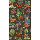 G P & J BAKER - GERTRUDE- CHARCOAL/JEWEL - Wallcovering by the Roll