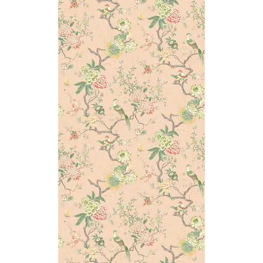 G P & J BAKER - ORIENTAL BIRD- BLUSH - Wallcovering by the Roll BLUSH
