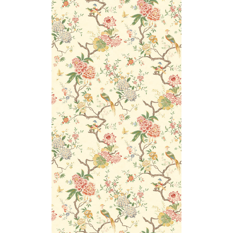 G P & J BAKER - ORIENTAL BIRD- BLOSSOM - Wallcovering by the Roll BLOSSOM