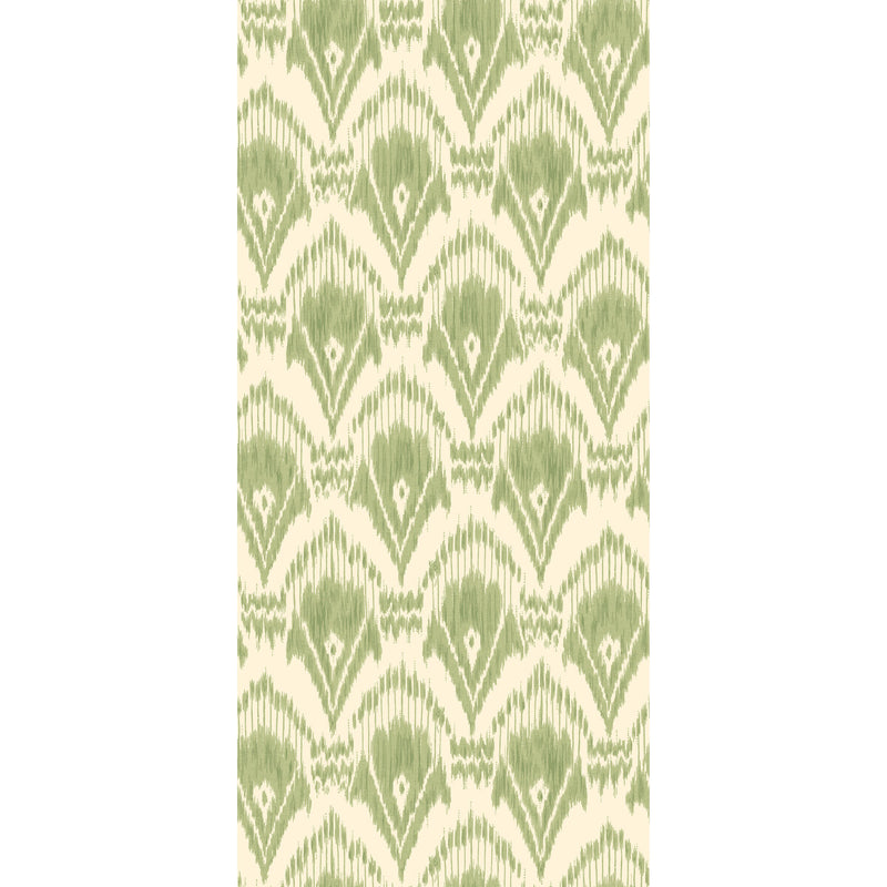 G P & J BAKER - ZARABAND- GREEN - Wallcovering by the Roll GREEN