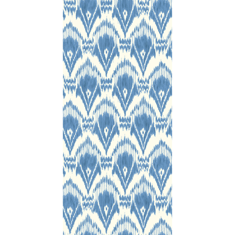 G P & J BAKER - ZARABAND- BLUE - Wallcovering by the Roll BLUE