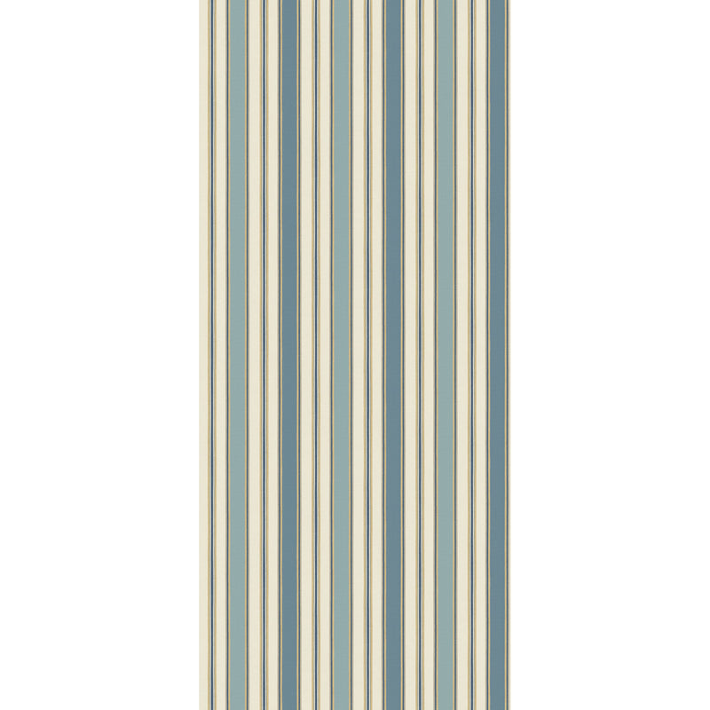 G P & J BAKER - MELBOURNE STRIPE- BLUE - Wallcovering by the Roll BLUE