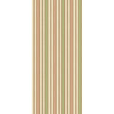 G P & J BAKER - MELBOURNE STRIPE- SOFT RED/GREEN - Wallcovering by the Roll