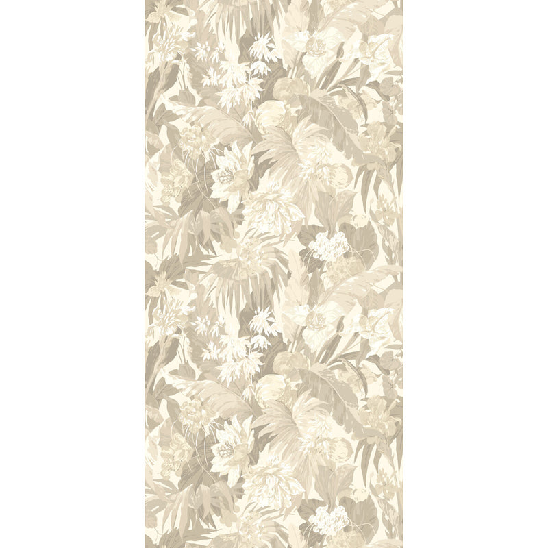 G P & J BAKER - TROPICAL FLORAL- STONE - Wallcovering by the Roll STONE